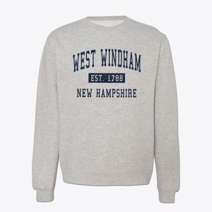 West Windham New Hampshire Classic Established Crewneck Sweatshirt