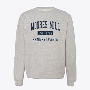Moores Mill Pennsylvania Classic Established Crewneck Sweatshirt