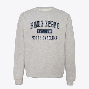 Brownlee Crossroads South Carolina Classic Established Crewneck Sweatshirt
