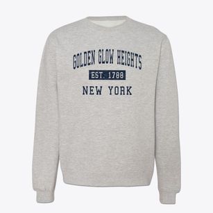 Golden Glow Heights New York Classic Established Crewneck Sweatshirt