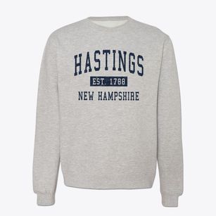 Hastings New Hampshire Classic Established Crewneck Sweatshirt