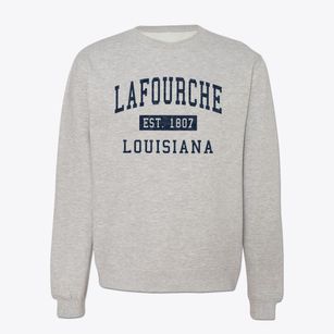 Lafourche Louisiana Classic Established Crewneck Sweatshirt