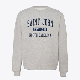 Saint John North Carolina Classic Established Crewneck Sweatshirt