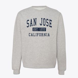 San Jose California Classic Established Crewneck Sweatshirt