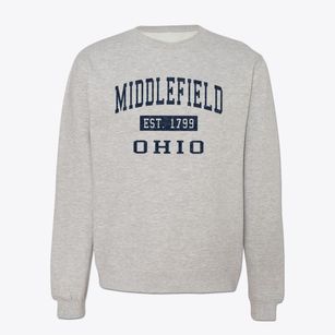 Middlefield Ohio Classic Established Crewneck Sweatshirt