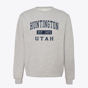 Huntington Utah Classic Established Crewneck Sweatshirt