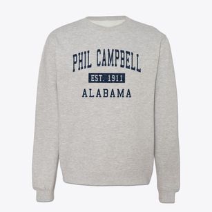 Phil Campbell Alabama Classic Established Crewneck Sweatshirt