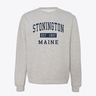 Stonington Maine Classic Established Crewneck Sweatshirt
