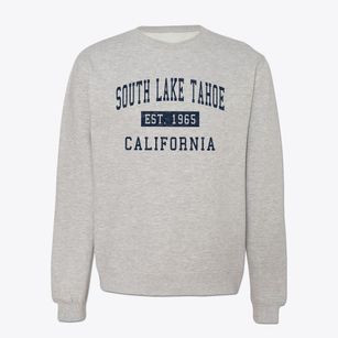 South Lake Tahoe California Classic Established Crewneck Sweatshirt