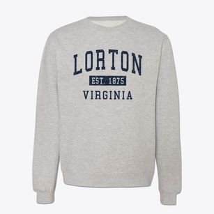 Lorton Virginia Classic Established Crewneck Sweatshirt