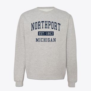 Northport Michigan Classic Established Crewneck Sweatshirt