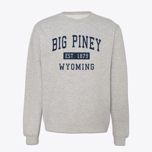 Big Piney Wyoming Classic Established Crewneck Sweatshirt