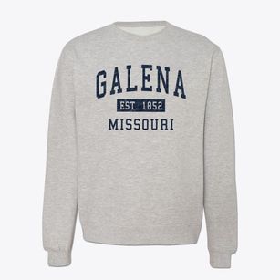 Galena Missouri Classic Established Crewneck Sweatshirt