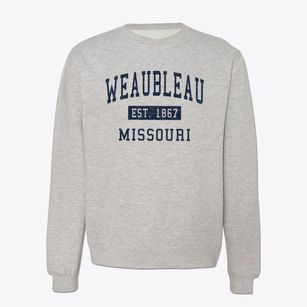 Weaubleau Missouri Classic Established Crewneck Sweatshirt