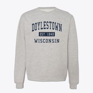 Doylestown Wisconsin Classic Established Crewneck Sweatshirt