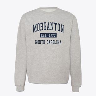 Morganton North Carolina Classic Established Crewneck Sweatshirt