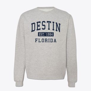 Destin Florida Classic Established Crewneck Sweatshirt