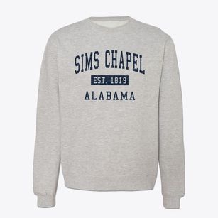 Sims Chapel Alabama Classic Established Crewneck Sweatshirt