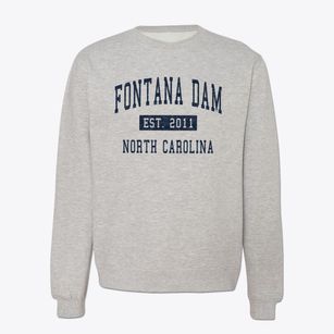Fontana Dam North Carolina Classic Established Crewneck Sweatshirt