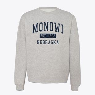 Monowi Nebraska Classic Established Crewneck Sweatshirt