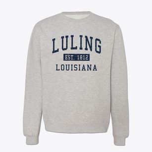 Luling Louisiana Classic Established Crewneck Sweatshirt