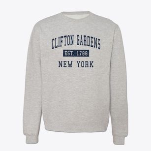 Clifton Gardens New York Classic Established Crewneck Sweatshirt