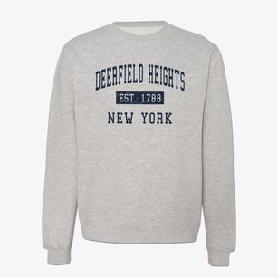 Deerfield Heights New York Classic Established Crewneck Sweatshirt