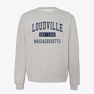 Loudville Massachusetts Classic Established Crewneck Sweatshirt