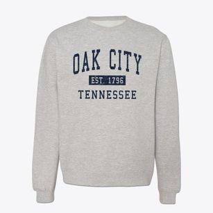 Oak City Tennessee Classic Established Crewneck Sweatshirt