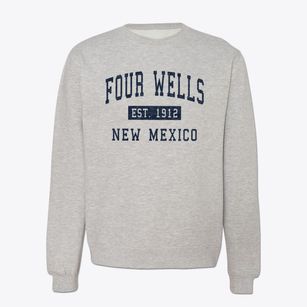 Four Wells New Mexico Classic Established Crewneck Sweatshirt
