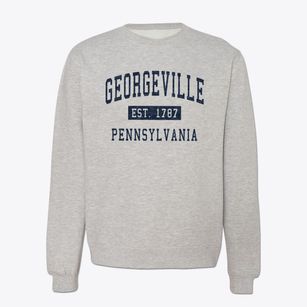 Georgeville Pennsylvania Classic Established Crewneck Sweatshirt