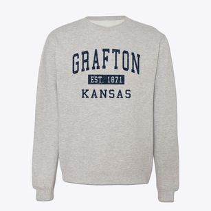 Grafton Kansas Classic Established Crewneck Sweatshirt