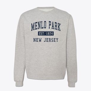Menlo Park New Jersey Classic Established Crewneck Sweatshirt