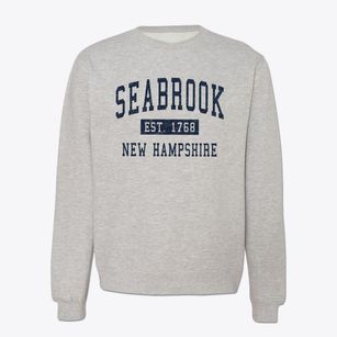 Seabrook New Hampshire Classic Established Crewneck Sweatshirt