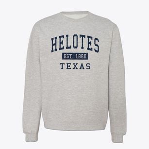 Helotes Texas Classic Established Crewneck Sweatshirt