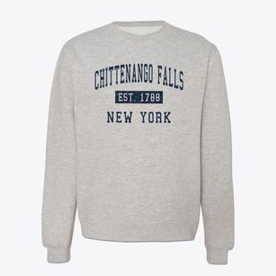 Chittenango Falls New York Classic Established Crewneck Sweatshirt
