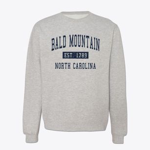 Bald Mountain North Carolina Classic Established Crewneck Sweatshirt