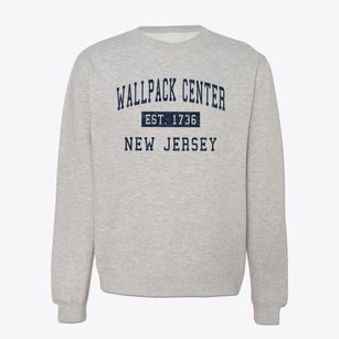 Wallpack Center New Jersey Classic Established Crewneck Sweatshirt