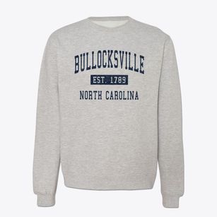 Bullocksville North Carolina Classic Established Crewneck Sweatshirt