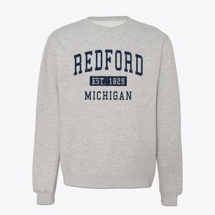 Redford Michigan Classic Established Crewneck Sweatshirt