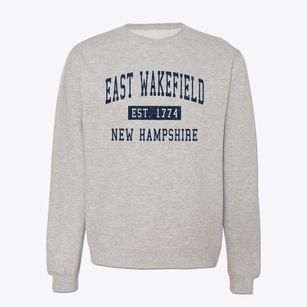 East Wakefield New Hampshire Classic Established Crewneck Sweatshirt
