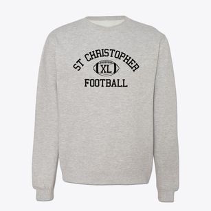 St Christopher Parish Classic Football Crewneck Sweatshirt