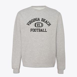Virginia Beach Literary Center Classic Football Crewneck Sweatshirt