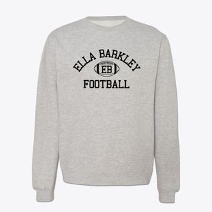 Ella Barkley High School Classic Football Crewneck Sweatshirt