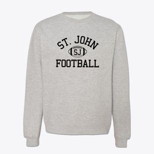 Saint John School Classic Football Crewneck Sweatshirt