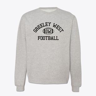 Greeley West High School Classic Football Crewneck Sweatshirt