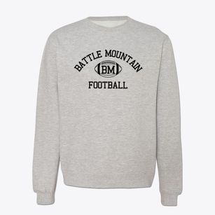 Battle Mountain High School Classic Football Crewneck Sweatshirt