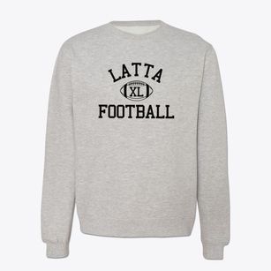Latta Junior High School Classic Football Crewneck Sweatshirt