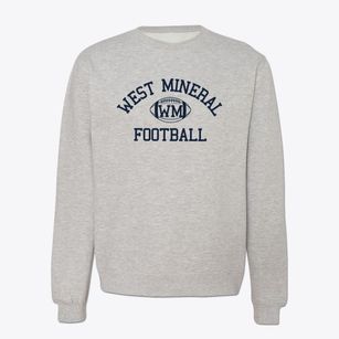 West Mineral Attendance Center Classic Football Crewneck Sweatshirt