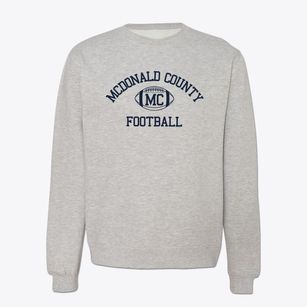 Mcdonald County High School Classic Football Crewneck Sweatshirt